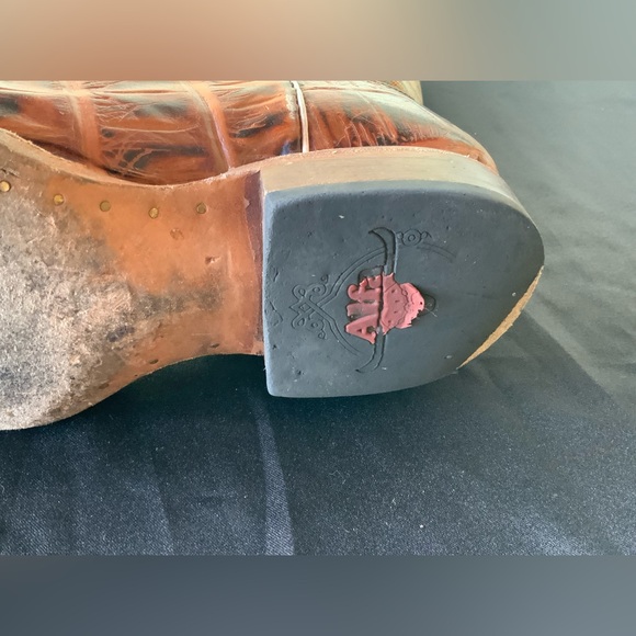 Alfa Western size 12 alligator cowboy boots - Picture 9 of 9